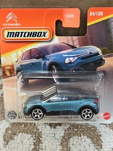 MATCHBOX Short Card MBX CITROEN E-C4 BLUE 84/125 FAST BOX SHIPPING NEW - Picture 1 of 2