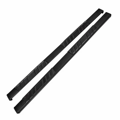 Blk Titanium 4in Trapezoidal w/Pads Step Nerf Bar for 07-19 Silverado/Sierra Ext Foto 1 de 4