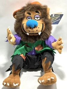 Monster Bash Werewolf 12" Plush Toy 1997 Bad To The Bone Halloween Wolfman - Picture 1 of 13