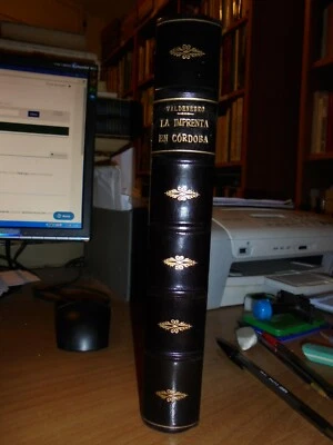 LA IMPRENTA EN CÓRDOBA. ENSAYO BIBLIOGRÁFICO por Don José Maria de Valdenebro... - Immagine 1 di 4