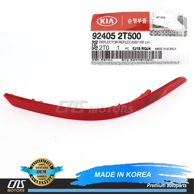 GENUINE REAR Bumper Reflector LEFT DRIVER for 14-15 Kia Optima 924052T500⭐⭐⭐⭐⭐ - Image 1 of 3