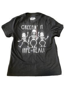 Camiseta Star Wars Creepin' It Impereal Negra XS Mangas Cortas Cuello Redondo Algodón - Imagen 1 de 7