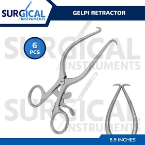 6 piezas de retractor pediátrico Gelpi de 5,5" instrumentos quirúrgicos grado alemán - Imagen 1 de 8