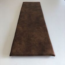 Bankauflage 80-200cm Sitzkissen Rutschstopp Antirutsch Lederlook vintage braun