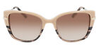 bebe BB7237 Sunglasses Women Taupe Animal Cat Eye 54mm New & Authentic