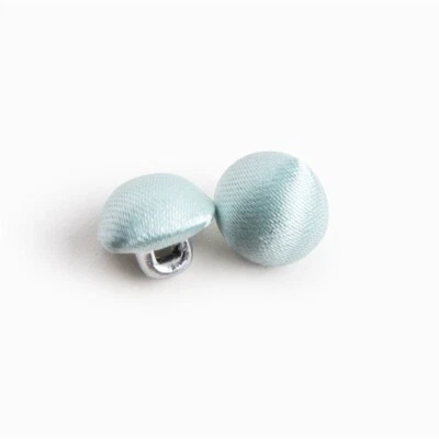 50pcs Satin Covered Buttons Cloth Buttons Metal Shank Buttons Wedding Dress - Image 1 of 4