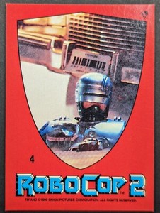 Robocop 2 1990 Topps Sticker Card #4 (NM)