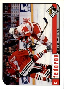 1998-99 UD Choice Preview Red Wings Hockey Card #75 Sergei Fedorov