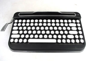 Teclado inalámbrico retro cromado negro Elretron Penna - Imagen 1 de 4