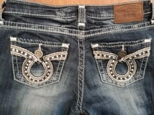 Buckle BIG STAR Maddie Jeans size 27 x 29 Boot Stretch Flap Button Pockets - Picture 1 of 8
