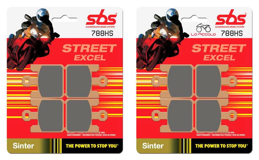 8 PASTIGLIE FRENO ANTERIORI SBS  788 HS SINTER KAWASAKI VN Vulcan 1600 2007 Foto 1 de 1