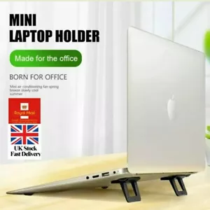 Mini Notebook Laptop Cooling Stand Support Foldable Adhesive Resuable Feets Pads - Picture 1 of 9