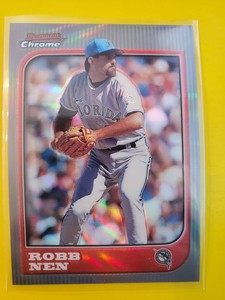 1997 Bowman Chrome Refractors #13 Robb Nen - Florida Marlins