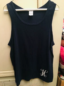 Marineblaues Damen-T-Shirt/Buchstabe H Monogramm von Gildan schwere 100 % Baumwolle Medium  - Bild 1 von 4