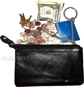 Bolso Cartera Cambio Cuero Damas Cartera Monedero Mini Bolsillo Cremallera Estuche Monedero Llavero. - Imagen 1 de 12