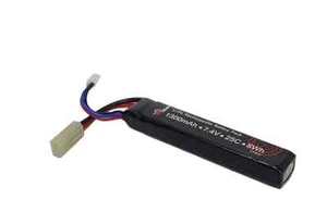 Airsoft 7.4V 1300mAh 25C LiPo stick battery with case LP301 Vapextech Brand - Picture 1 of 1