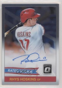 2018 Donruss Optic Rated Retro 1984 Signatures Rhys Hoskins Rookie Auto RC