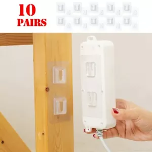 Ganchos De Pared Adhesivos De Doble Cara, Transparente Fuerte y Prácticos 10 ud - Bild 1 von 8