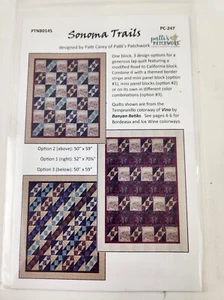 Sonoma Trails Lap Quilt Quilting Pattern Patti's Patchwork Confident Beginner - Picture 1 of 3