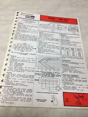 Scheda Tecnica Automobile Audi 100CD 136CV 100 CD Edizione 1985 - Immagine 1 di 2