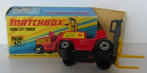 Matchbox - Superfast - MB 15 Fork Lift Truck -OVP - Gelbe Gabel - Picture 1 of 1