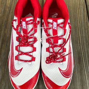 Nike Baseballstollen rot und weiß Größe 14 - Bild 1 von 5