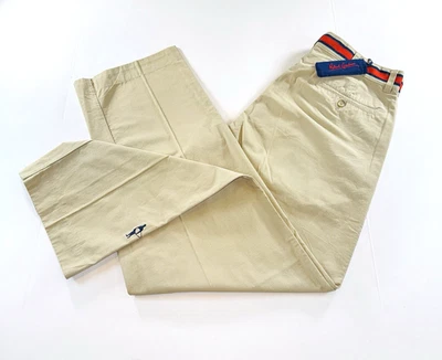 Robert Graham мужской размер 34 классический серфер Khakis w/Daisy акценты - новый с ярлыком - Изображение 1 из 4