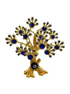 Tree Of life Base gold  hand of Fatima   - eye  flower colors. - Picture 1 of 3