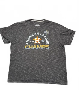 Houston Astros 2019 AL Champs T-Shirt Men’s 2XL Black World Series MLB Baseball - Picture 1 of 3
