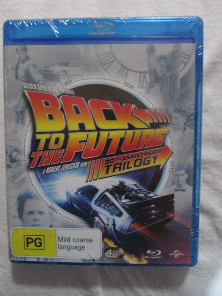 New Sealed BACK TO THE FUTURE TRILOGY  30th Anniversary 4 Disc Blu-Ray  Freepost - image 1 of 1