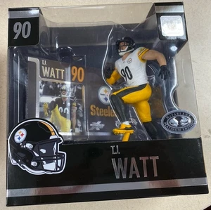 T.J. WATT MCFARLANE LEGACY SERIES PLATINUM VARIANT 19 FIGURE NEW IN BOX STEELERS - Picture 1 of 3
