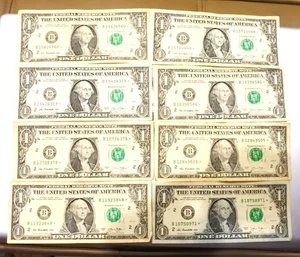 (8) 2013 B New York $1 *Star* Notes - Picture 1 of 1
