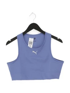 Puma Women's Top XL Blue Polyester with Elastane Cropped New with tags - Picture 1 of 5