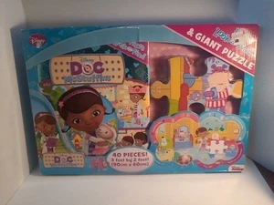 Libro de Disney Doc McStuffin y rompecabezas de piso de 40 piezas - Imagen 1 de 2