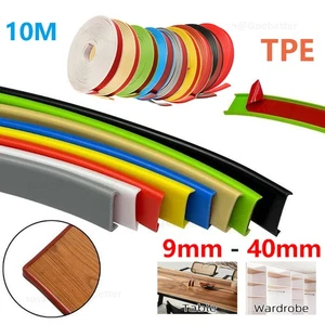 10M U-Shape Flexible Edge Banding Self Adhesive Furniture Molding Trim Strip - Picture 1 of 30