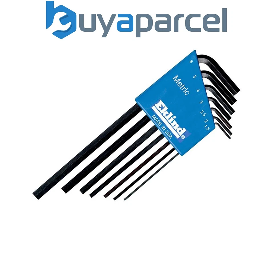 Eklind REK10607 REK10507 Metric Long Handle Hex L-Key Set 7 Piece EKL10607 - Image 1 of 1