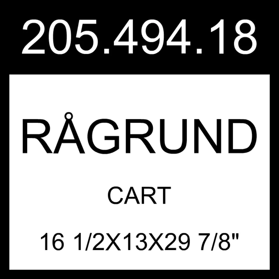 Carro de bambú IKEA RAGRUND RÅGRUND 16 1/2x13x29 7/8" 205.494.18 Foto 1 de 1