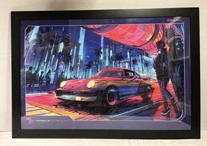 Cyberpunk 2077 Porsche 911 Turbo 3.0 1977 poster di Michal Dziekan CDPROJEKT ROSSO - Foto 1 di 12