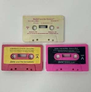 Barbie 80s Cassette Tape Lot - Rockers Sensations Dance Club Mattel Vintage - Picture 1 of 4