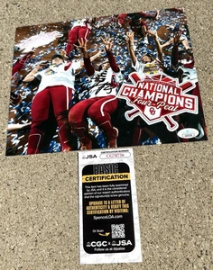 TIARE JENNINGS Sooners SIGNED 8x10 Photo JSA COA OU Softball OKLAHOMA 2024 Champ - Picture 1 of 2