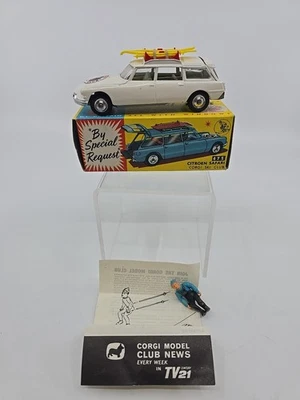 Original Boxed Corgi 475 Citroen Safari 1964 Olympics Winter Sports Ski Complete - Image 1 of 4