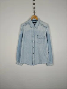 Armani Jeans Denim Shirt Cotton Blue size L - Picture 1 of 11