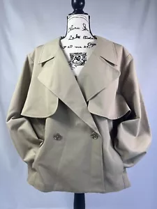 Michael Kors Short Trench Coat Women 3X NWT $155 - Picture 1 of 15