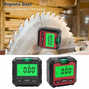 4*90° Red Magnetic Digital Level Box Angle Finder Protractor Goniometer USQr - Picture 1 of 10