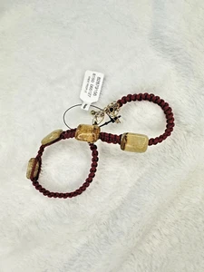 NEW Free People Sweet Carolina Choker Ocean Bohemian Necklace 70s Jasper Maroon - Picture 1 of 4