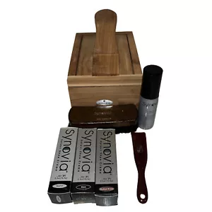 NORDSTROM Shoe Shine Wooden Box 10”x7”x5” New With Accessories - Picture 1 of 12