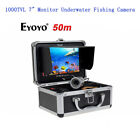 Eyoyo 50M Underwater Fishing Camera Sea/Ice Fish Finder 1000TVL 7" LCD Monitor