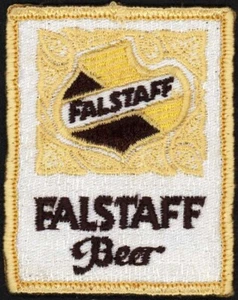 Vintage uniform patch FALSTAFF BEER with shield pictured n-mint used condition - Picture 1 of 3
