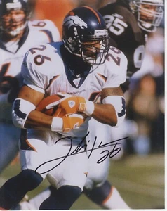 Clinton Portis  8x10 Signed Photo W/ COA Denver Broncos #1 - Picture 1 of 1