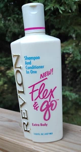 REVLON Flex & Go Shampoo & Conditioner Extra Body Discontinued 14,8 flüssige Unzen Neu aus altem Lagerbestand - Bild 1 von 2